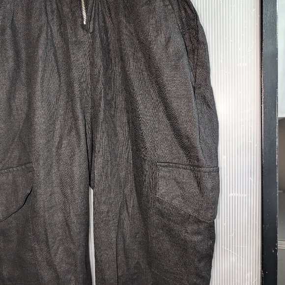 ZARA 100% Linen Cap Sleeve Zip Front Jumpsuit XS NEW - Picture 7 of 9